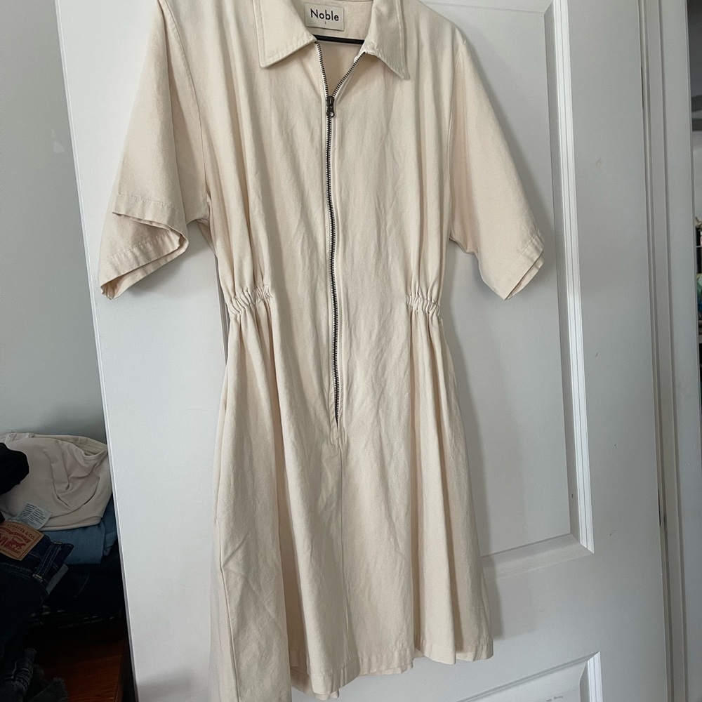 NWT Noble Utility Dress in Oat Milk